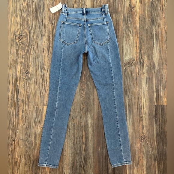 Abercrombie & Fitch Super Skinny Ankle High Rise Jeans Womens 26/2L Blue Denim - Picture 3 of 13